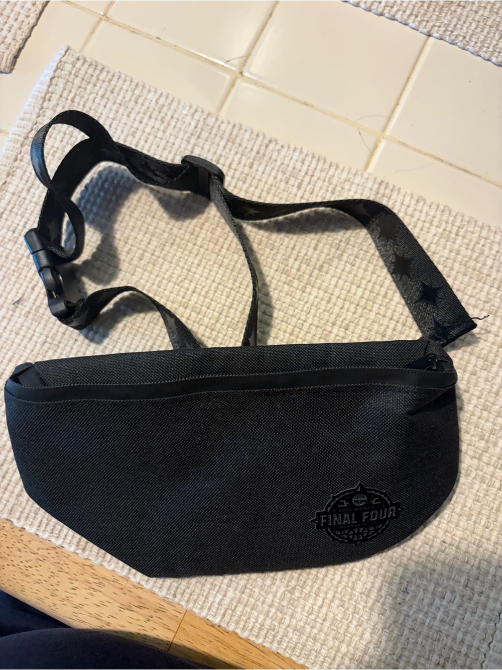 Black Womens Final Four basketball 2022 Crossbody Waist Bag